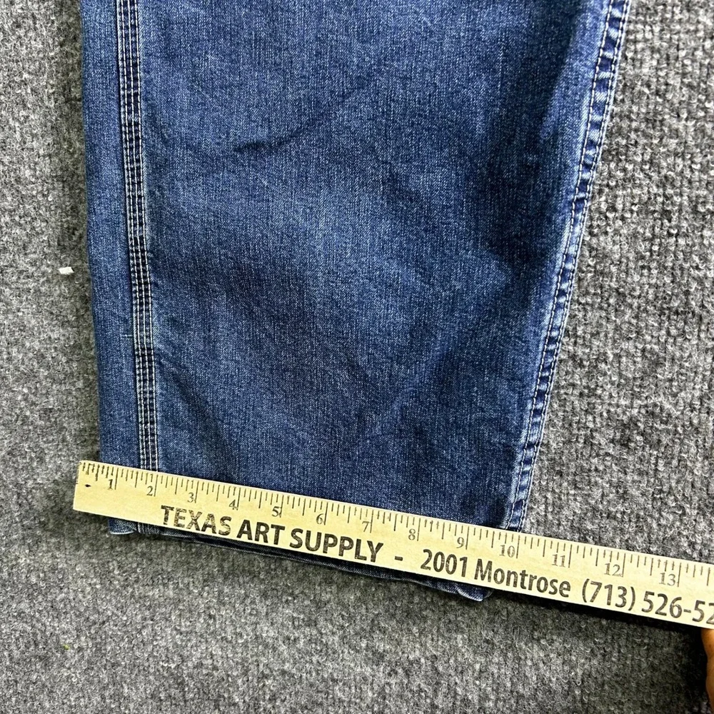 Lee Carpenter Jeans Mens Size 40x30 Blue Loose Fit Denim Utility Workwear Pant